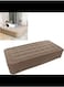 Adjustable Inflatable Bed Comfortable Air Mattress Camping Inflatable Mattress Airbed Cusion Bed with Built in Lithium Electric Pump for Outdoor Home Khaki