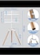 Radiotronics Tripod TV Stand, Tripod Easel TV Stand for 32-65 inch LED LCD Screen Flat Curved Screen, Height Adjustable Studio