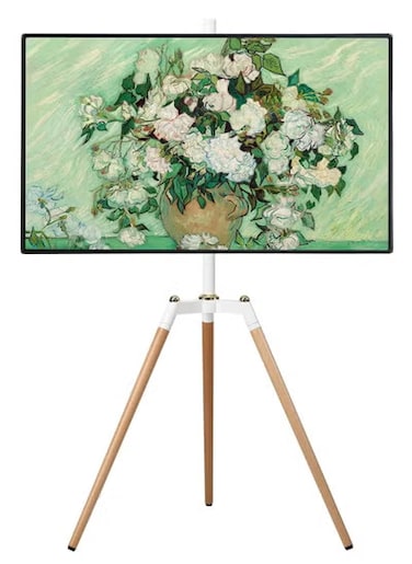 Radiotronics Tripod TV Stand, Tripod Easel TV Stand for 32-65 inch LED LCD Screen Flat Curved Screen, Height Adjustable Studio