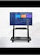 Universal Mobile TV Floor Stand/Cart, TVs 32-75inch LCD LED OLED Plasma Flat Panel or Curved Screen, TV Display Stand Trolley on Wheels, Load 120kg