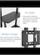Universal Mobile TV Floor Stand/Cart, TVs 32-75inch LCD LED OLED Plasma Flat Panel or Curved Screen, TV Display Stand Trolley on Wheels, Load 120kg