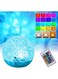 Rotating Water Ripple Night Light Projector, Water Ripple Crystal Lamp, Wave Lamp USB with 16 Color Changing Dimmable Touch Control