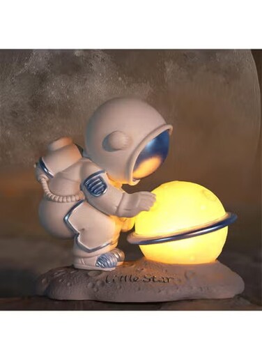 3D Astronaut Moon Lamp LED Spaceman Bedside Night Light for Kids Desktop Decoration Lights Creative Ornaments for Bedroom