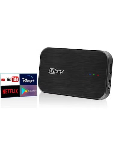 Radiotronics Carplay Wireless Adapter for YouTube Netflix Google Play Store, 2G RAM+32G ROM, 3 in 1 Convert Wired to Wireless Apple Carplay