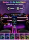 LED Interior Lighting Car 5 V 5050 RGB 4 m Ambient Lighting Car Atmosphere Light with App, Button Control, Interior Atmosphere Light USB Neon Light
