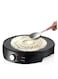 Electric Non-Stick Dosa Maker, Omelette, Fiesta Crepe, Pancake, Rigag And Anjero Makers, Variable Temperatures And Utensils Included 1000 W 20920 Black