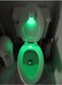Motion Activated Toilet Night Light, Auto Motion Sensor Toilet Seat Night Light Bathroom Nightlight with Red and Green Light