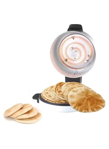 2-in-1 Arabic Bread &amp; Pizza Maker   Adjustable Temperature   30CM Baking Plate with Adjustable Temperature Control 180-240