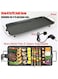 Electric Grill, 1500W Teppanyaki Grill Pan , Non-Stick Hot Plate, 5 Gear Temperature, Easy Clean BBQ Barbecue Grill for Party Camping Festival Cooking XL 67x29.5x8.5cm