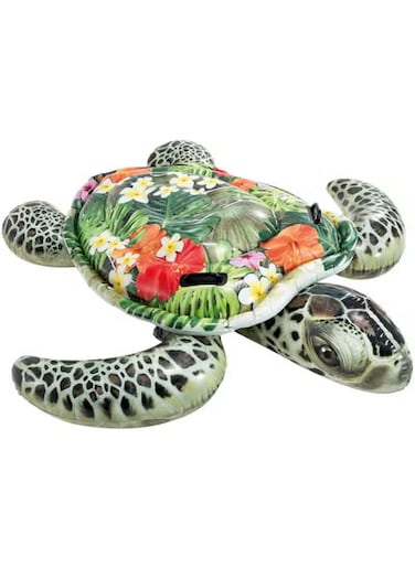 Water Toy Row Float Water Inflatable Turtle Toy Floating Row Inflatable Swimming Pad Water Cushion Summer Portable Swimming Pool