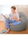 Radiotronics Beanless Bag Chair Inflating Furniture - Bean Bag - 1.14 m x 1.14 m x 71 cm, Grey