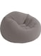 Radiotronics Beanless Bag Chair Inflating Furniture - Bean Bag - 1.14 m x 1.14 m x 71 cm, Grey