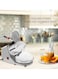 Electric Ice Shaver Snow Cone Maker Machine Silver 143lbs/hr for Home and Commercial Use