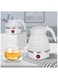 Portable Mini Folding Electric Kettle Suitable for Home Travel and Camping (UK White)