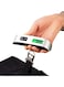 Radiotronics Digital Luggage Scales Portable Hanging Scales LCD Display with Backlight Tare Function Practical for Travel / Family Life up to 50 kg - Silver