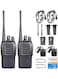 Walkie Talkies Long Range for Adults with Earpieces,16 Channel Walky Talky Rechargeable Handheld Two Way Radios (2 Pack)