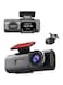4K/1080P Dash Cam Front and Rear, 1.47&quot; WiFi UHD 2160p Dash Camera 170&deg; Wide Angle Recording Car DVR Cam with Night Vision, Parking Monitor, G-Sensor, Type-C Port
