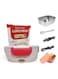 Radiotronics Electric Lunch Box Food Heater, 12/24/110V Portable Lunch Warmer, Lunch Box for Car Truck Home Work Adults Food Heating, Stainless Steel Container