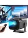 Mini Projector,HY320 Mini 4K 200 ANSI Projector with Wifi 6 and Bluetooth 5, Portable Projector Auto Keystone Correction