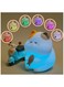 Radiotronics Silicone Dimmable Nightlight   USB Rechargeable Cat Night Lamp   Cute LED Bedside Lamp, Color Changing Kids Night Light, Modern and Simple Cat Lamp