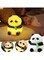Radiotronics Cute Pandas Night Light Pat Baby Silica Gel Lamp Rechargeable Night Light for Children's Room Cute Gifts Stuff for Boys Girls Baby Children