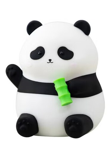 Radiotronics Cute Pandas Night Light Pat Baby Silica Gel Lamp Rechargeable Night Light for Children's Room Cute Gifts Stuff for Boys Girls Baby Children