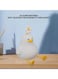 Focket Duck Night Light, Silicone Dimmable Duck Lamp with Touch Control, Rechargeable LED Bedside Lamp Nursery Nightlight for Kids Bedroom