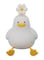 Radiotronics Focket Duck Night Light, Silicone Dimmable Duck Lamp with Touch Control, Rechargeable LED Bedside Lamp Nursery Nightlight for Kids Bedroom
