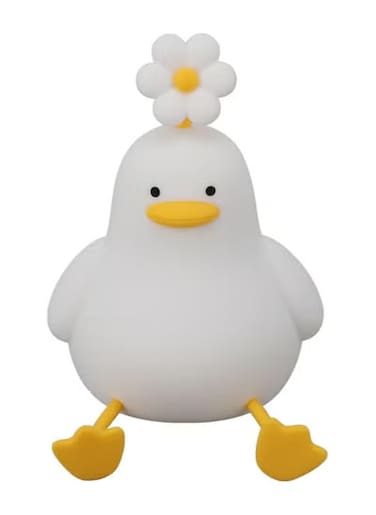 Focket Duck Night Light, Silicone Dimmable Duck Lamp with Touch Control, Rechargeable LED Bedside Lamp Nursery Nightlight for Kids Bedroom