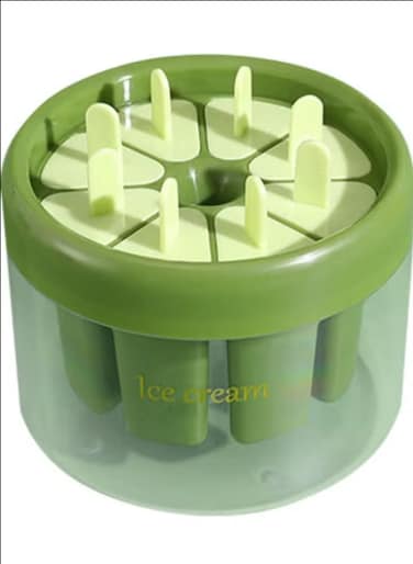 Radiotronics Homemade Ice Lolly Moulds   6 Compartments Ice Mold with Ice Bucket - Easy Release Ice Cream Sticks Making Tool for Ice Cream, Cheese Sticks, Homemade Ice Lolly Elinrat