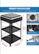 Propane Gas Stove 4 Burner Propane Burner with Support Leg Stand and Wind Blocking Cover Adapter Portable Gas Stove