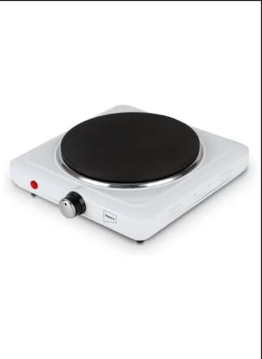 Radiotronics Electric Single Hot Plate (1500 Watts, White)