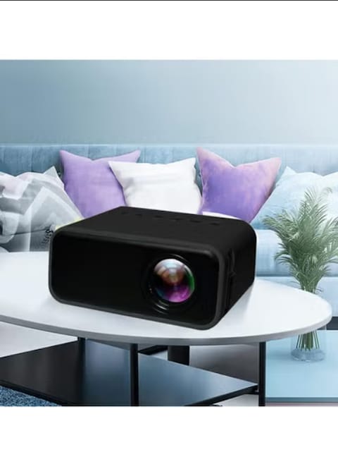 Radiotronics Mini Video Projector 1080P Portable Projector Compatible with USB  Tech Gadgets Outdoor Projector Mini TV for Home /Camping, Cool Stuff (Black)