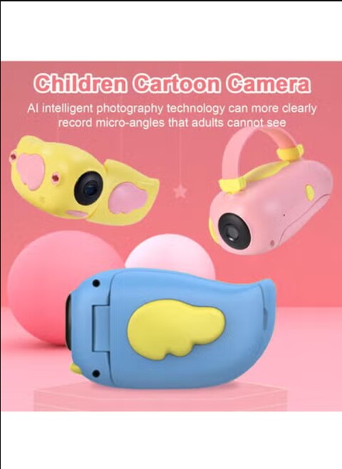 Radiotronics Kids Digital Camera Children Camera 15 Million Pixels Kids Digital Video Camera with Ai Technology Blue