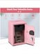 Money Safe and Cash Lock Box, Mini Size Security Safe Box for Money Jewelry and valuables, 4.6"x 4.2"x 6.9" Pink