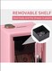 Money Safe and Cash Lock Box, Mini Size Security Safe Box for Money Jewelry and valuables, 4.6"x 4.2"x 6.9" Pink