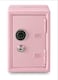 Money Safe and Cash Lock Box, Mini Size Security Safe Box for Money Jewelry and valuables, 4.6"x 4.2"x 6.9" Pink