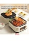 Electric Baking Pan, Double-Sided Electric Frying Pans, Hot Pot with Grill, Electric Skillets Nonstick with Lids, for Korean BBQ Steaks