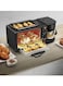 Breakfast Station Multifunctional Oven Electric 3 in 1 Household Breakfast Machine with Coffee maker and Griddle for Family (Color : BLACK)