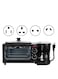 Breakfast Station Multifunctional Oven Electric 3 in 1 Household Breakfast Machine with Coffee maker and Griddle for Family (Color : BLACK)