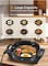 Electric Skillet, 12 Inch Deep Non Stick Electric Frying Pan with Standable Glass Lid, Heat Resistant Handles and Non-stick Coating Easy to Clean,  Black