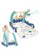 Radiotronics 2 in 1 Sit to Stand Baby Walker, Learning Walker with Wheels, Kick and Play Piano Gym Mat, Early Educational Activity Center Toy Gift for Boys Girls Kids
