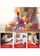 Plastic Baby Doll Inverted Clown Toy Shine Childrens Toys Electric Kids Plaything Supply Red