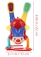 Plastic Baby Doll Inverted Clown Toy Shine Childrens Toys Electric Kids Plaything Supply Red