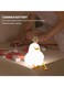 Radiotronics Focket Duck Night Light, Silicone Dimmable Duck Lamp with Touch Control, Rechargeable LED Bedside Lamp Nursery Nightlight for Kids Bedroom