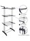 Radiotronics Rolling Collapsible Clothes Drying Rack 3-Tier Foldable Laundry Dryer Hanger Airer Compact Storage Steel