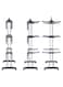 Radiotronics Rolling Collapsible Clothes Drying Rack 3-Tier Foldable Laundry Dryer Hanger Airer Compact Storage Steel