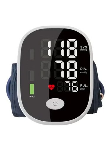 Upper Arm Blood Pressure Monitor, Automatic Display Digital BP Machine with Speaker for Home Use