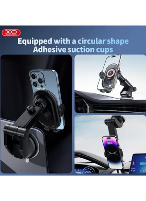Wireless Car Charger, 15W Fast Charging Auto-Clamping Car Mount Air Vent Car Phone Mount Compatible with iPhone 15/14/13/12 /11/10 Series (2PCS)