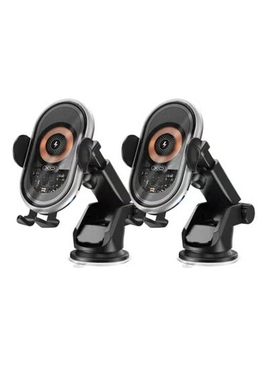 Wireless Car Charger, 15W Fast Charging Auto-Clamping Car Mount Air Vent Car Phone Mount Compatible with iPhone 15/14/13/12 /11/10 Series (2PCS)